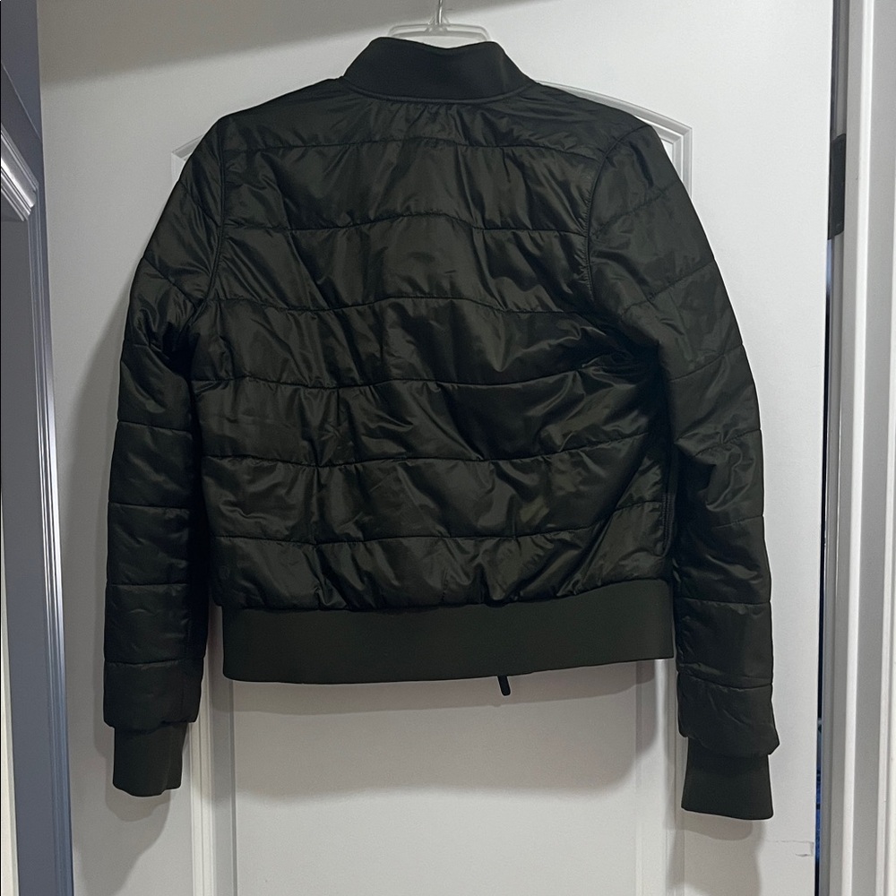lululemon athletica Non Stop Dark Olive Reversible Bomber Jacket - Picture 7 of 12